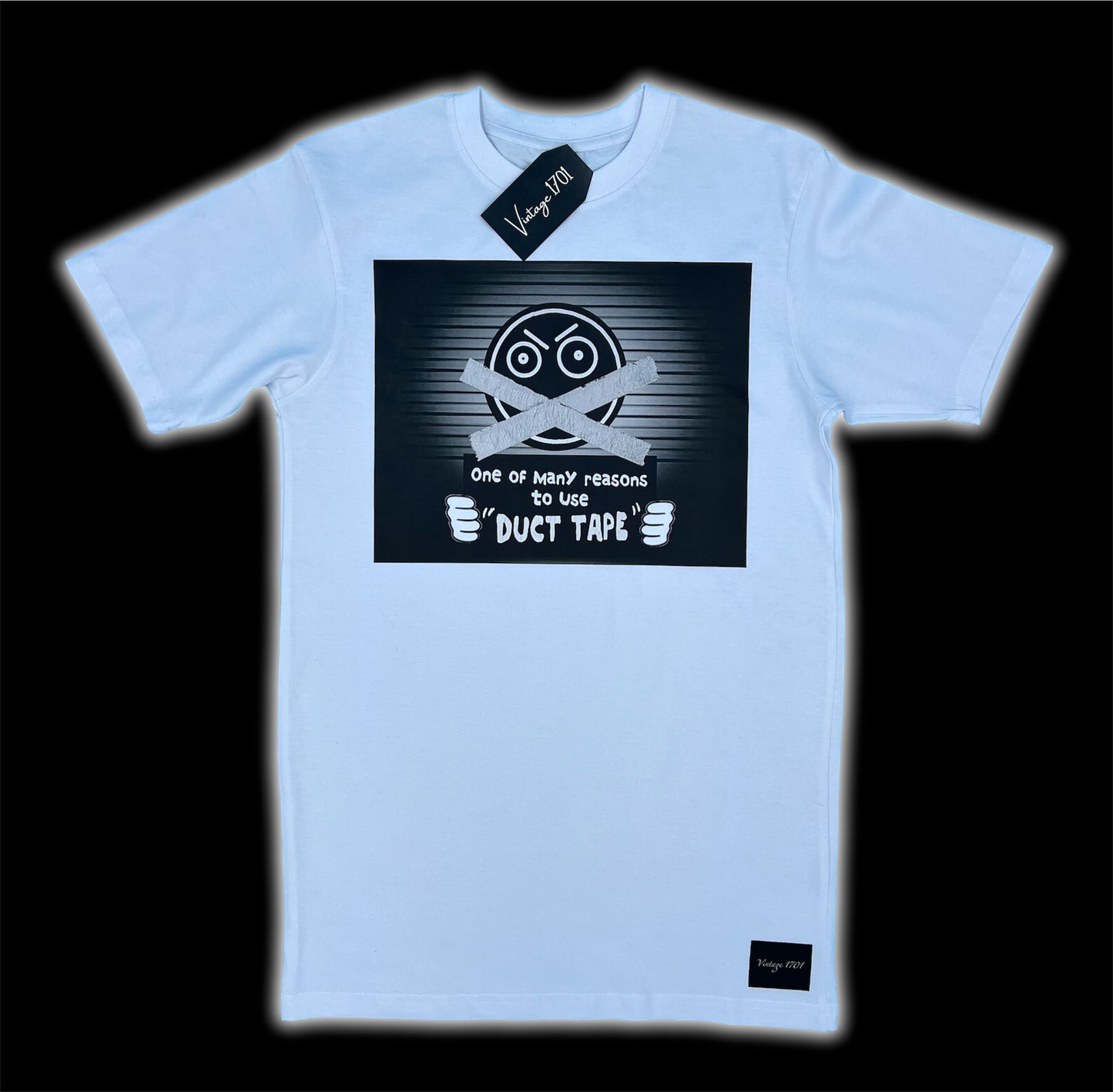 z-Duct taped smiley face tee