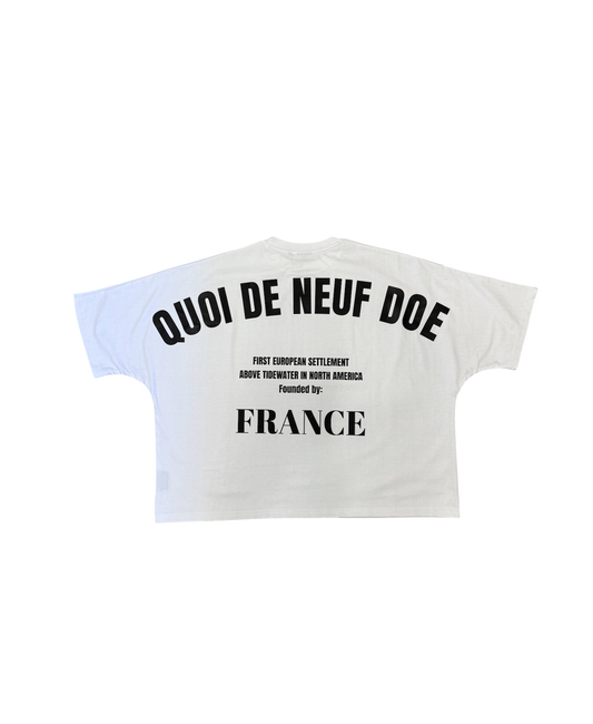 AH - Quoi De Neuf Doe Heavy weight Crop Tee