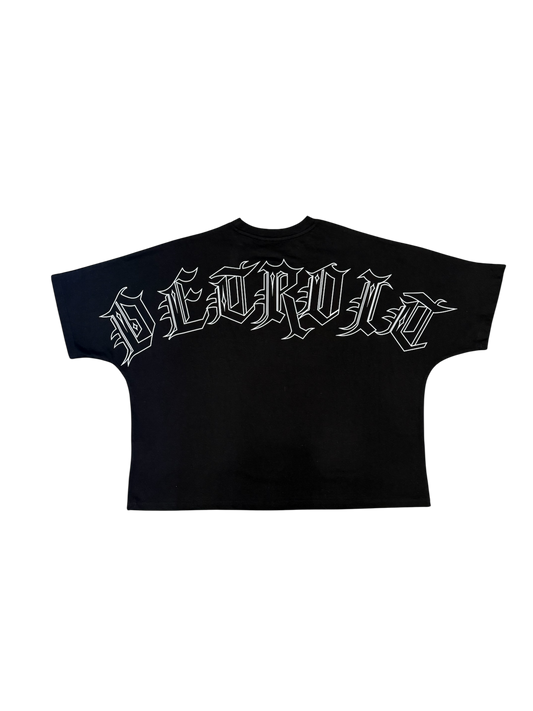 AL - Oversized Crop Detroit Coordinates Tee